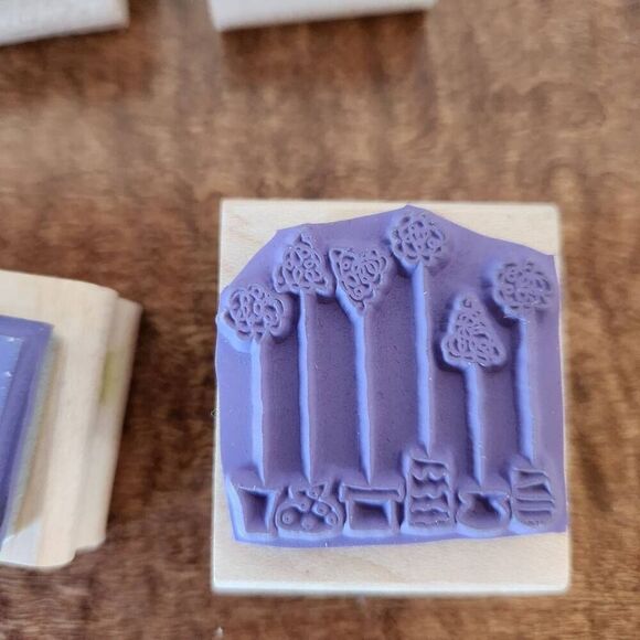 Stampin' Up! Variety bundle of stamps swirl cribs birds trees star 2003 2001 hap - Picture 5 of 5